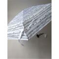 Music Gifts 9 in. Raindrops Keep Falling On My Head Umbrella - White with Black UM21